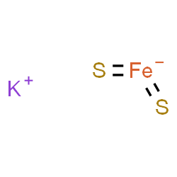 ChemSpider 2D Image | Potassium dithioxoferrate(1-) | FeKS2