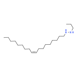 ChemSpider 2D Image | 1-[(9Z)-9-Octadecen-1-yl]-2-propylhydrazine | C21H44N2