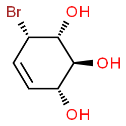 ChemSpider 2D Image | (1R,2S,3R,6S)-6-Bromo-4-cyclohexene-1,2,3-triol | C6H9BrO3