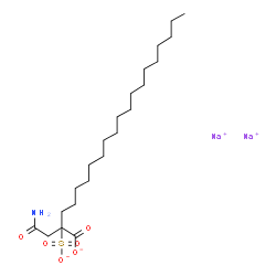 ChemSpider 2D Image | Disodium 2-(2-amino-2-oxoethyl)-2-sulfonatoicosanoate | C22H41NNa2O6S
