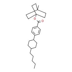 ChemSpider 2D Image | 4-Methylbicyclo[2.2.2]oct-1-yl 4-(4-pentylcyclohexyl)benzoate | C27H40O2