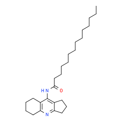ChemSpider 2D Image | N-(2,3,5,6,7,8-Hexahydro-1H-cyclopenta[b]quinolin-9-yl)tetradecanamide | C26H42N2O