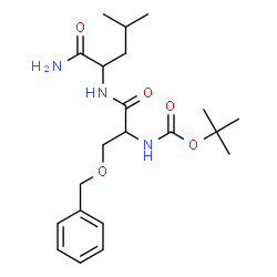 ChemSpider 2D Image | O-Benzyl-N-{[(2-methyl-2-propanyl)oxy]carbonyl}serylleucinamide | C21H33N3O5