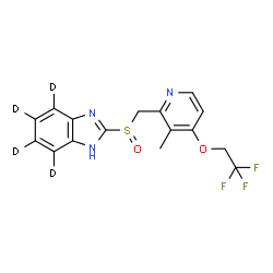 ChemSpider 2D Image | LANSOPRAZOLE-D4 | C16H10D4F3N3O2S