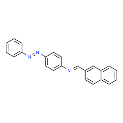 ChemSpider 2D Image | Naphthalen-2-ylmethylene-(4-phenylazo-phenyl)-amine | C23H17N3