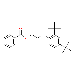 ChemSpider 2D Image | 2-(2,4-di-tert-butylphenoxy)ethyl benzoate | C23H30O3