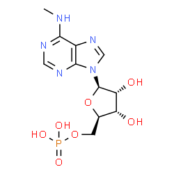 ChemSpider 2D Image | N(6)-methyl-AMP | C11H16N5O7P