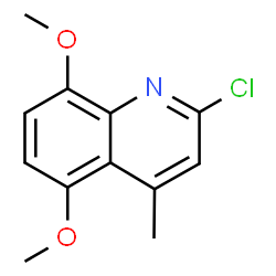 ChemSpider 2D Image | 2-Chloro-5,8-dimethoxy-4-methylquinoline | C12H12ClNO2
