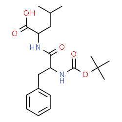 ChemSpider 2D Image | N-(tert-Butoxycarbonyl)phenylalanylleucine | C20H30N2O5