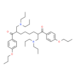 ChemSpider 2D Image | 2,7-Bis[(dipropylamino)methyl]-1,8-bis(4-propoxyphenyl)-1,8-octanedione | C40H64N2O4