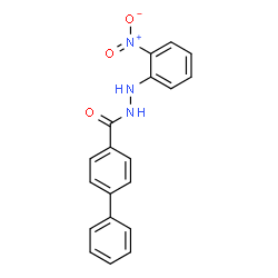 ChemSpider 2D Image | N'-(2-Nitrophenyl)-4-biphenylcarbohydrazide | C19H15N3O3