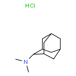 ChemSpider 2D Image | N,N-Dimethyl-2-adamantanamine hydrochloride (1:1) | C12H22ClN