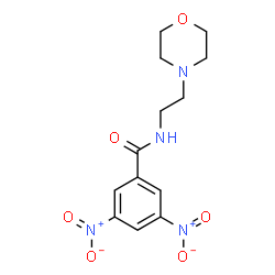 ChemSpider 2D Image | N-[2-(4-Morpholinyl)ethyl]-3,5-dinitrobenzamide | C13H16N4O6