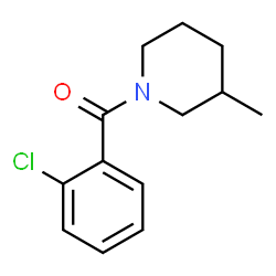 ChemSpider 2D Image | 1-(2-chlorobenzoyl)-3-methylpiperidine | C13H16ClNO