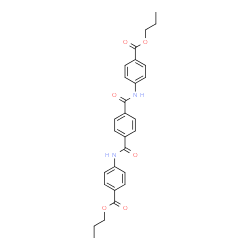 ChemSpider 2D Image | Dipropyl 4,4'-[1,4-phenylenebis(carbonylimino)]dibenzoate | C28H28N2O6