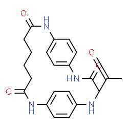 ChemSpider 2D Image | N,N'-Bis(4-acetamidophenyl)hexanediamide | C22H26N4O4