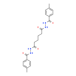 ChemSpider 2D Image | N'~1~,N'~6~-Bis(4-methylbenzoyl)hexanedihydrazide | C22H26N4O4