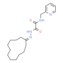 ChemSpider 2D Image | 2-(2-Cyclododecylidenehydrazino)-2-oxo-N-(2-pyridinylmethyl)acetamide | C20H30N4O2