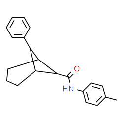 ChemSpider 2D Image | N-(4-Methylphenyl)-7-phenylbicyclo[3.1.1]heptane-6-carboxamide | C21H23NO