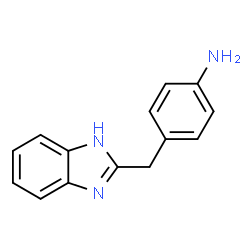 ChemSpider 2D Image | 4-(1H-Benzimidazol-2-ylmethyl)aniline | C14H13N3