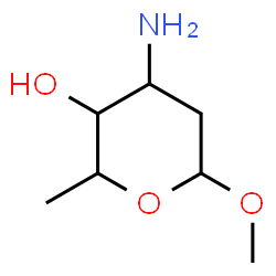 ChemSpider 2D Image | Methyl 3-amino-2,3,6-trideoxyhexopyranoside | C7H15NO3