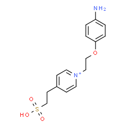 ChemSpider 2D Image | 1-[2-(4-Aminophenoxy)ethyl]-4-(2-sulfoethyl)pyridinium | C15H19N2O4S