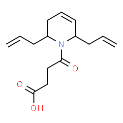 ChemSpider 2D Image | 4-(2,6-Diallyl-3,6-dihydro-1(2H)-pyridinyl)-4-oxobutanoic acid | C15H21NO3