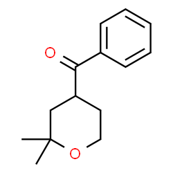 ChemSpider 2D Image | (2,2-Dimethyltetrahydro-2H-pyran-4-yl)(phenyl)methanone | C14H18O2