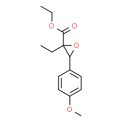 ChemSpider 2D Image | Ethyl 2-ethyl-3-(4-methoxyphenyl)-2-oxiranecarboxylate | C14H18O4