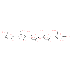 ChemSpider 2D Image | beta-D-glycero-Hexopyranosyl-(1->4)-(1S)hexopyranosyl-(1->4)-(1S)hexopyranosyl-(1->4)-(1S)hexopyranosyl-(1->4)hexopyranose | C30H52O26