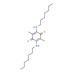 ChemSpider 2D Image | 2,5-Bis(heptylamino)-3,6-dimethyl-1,4-benzoquinone | C22H38N2O2