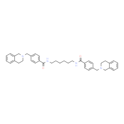 ChemSpider 2D Image | N,N'-1,6-Hexanediylbis[4-(3,4-dihydro-2(1H)-isoquinolinylmethyl)benzamide] | C40H46N4O2