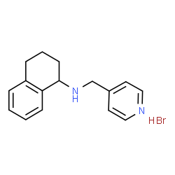 ChemSpider 2D Image | N-(4-Pyridinylmethyl)-1,2,3,4-tetrahydro-1-naphthalenamine hydrobromide (1:1) | C16H19BrN2