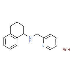 ChemSpider 2D Image | N-(2-Pyridinylmethyl)-1,2,3,4-tetrahydro-1-naphthalenamine hydrobromide (1:1) | C16H19BrN2