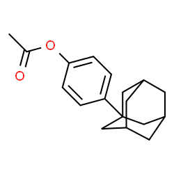 ChemSpider 2D Image | 4-(1-Adamantyl)phenyl acetate | C18H22O2