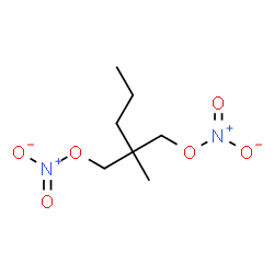 ChemSpider 2D Image | 2-Methyl-2-[(nitrooxy)methyl]pentyl nitrate | C7H14N2O6