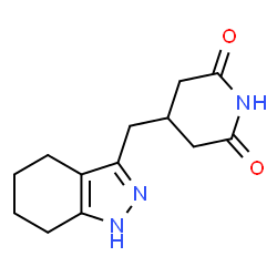 ChemSpider 2D Image | 3-((4,5,6,7-Tetrahydro-1H-Indazol-3-Yl)Methyl)Glutarimide | C13H17N3O2