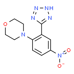 ChemSpider 2D Image | 4-[4-Nitro-2-(2H-tetrazol-5-yl)phenyl]morpholine | C11H12N6O3