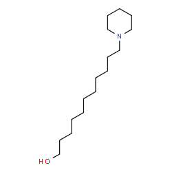 ChemSpider 2D Image | 11-(1-Piperidinyl)-1-undecanol | C16H33NO