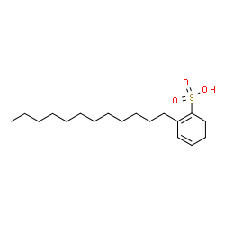ChemSpider 2D Image | 2-Dodecylbenzenesulfonic acid | C18H30O3S