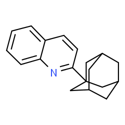 ChemSpider 2D Image | 2-Adamantan-1-yl-quinoline | C19H21N