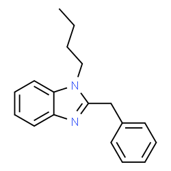 ChemSpider 2D Image | 2-Benzyl-1-butyl-1H-benzimidazole | C18H20N2