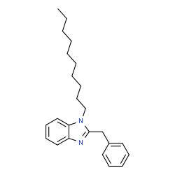 ChemSpider 2D Image | 2-Benzyl-1-decyl-1H-benzimidazole | C24H32N2