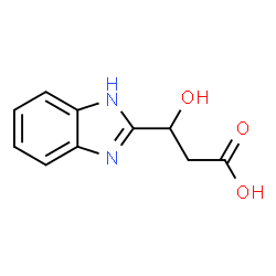 ChemSpider 2D Image | 3-(1H-Benzimidazol-2-yl)-3-hydroxypropanoic acid | C10H10N2O3