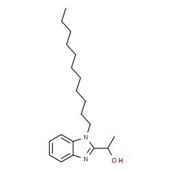 ChemSpider 2D Image | 1-(1-Undecyl-1H-benzimidazol-2-yl)ethanol | C20H32N2O