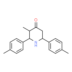 ChemSpider 2D Image | 3-Methyl-2,6-di-p-tolyl-piperidin-4-one | C20H23NO