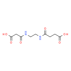 ChemSpider 2D Image | 4-({2-[(Carboxyacetyl)amino]ethyl}amino)-4-oxobutanoic acid | C9H14N2O6