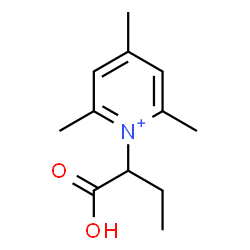 ChemSpider 2D Image | 1-(1-Carboxypropyl)-2,4,6-trimethylpyridinium | C12H18NO2
