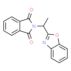 ChemSpider 2D Image | 2-(1-Benzooxazol-2-yl-ethyl)-isoindole-1,3-dione | C17H12N2O3