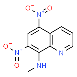 ChemSpider 2D Image | N-Methyl-5,7-dinitro-8-quinolinamine | C10H8N4O4